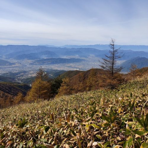 烏帽子岳稜線からの眺め