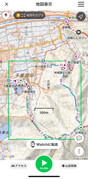 地図のプレビュー