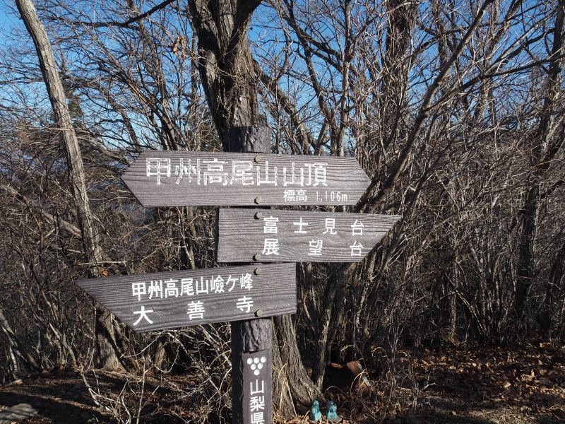 甲州高尾山 こうしゅうたかおさん 1106m 甲信越 ヤマレコ