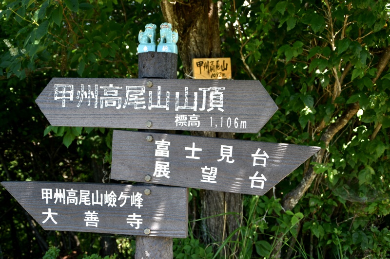甲州高尾山 こうしゅうたかおさん 1106m 甲信越 ヤマレコ