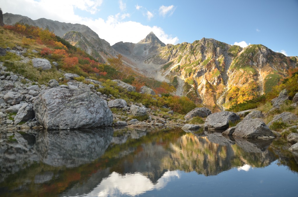 "逆さ槍ヶ岳"