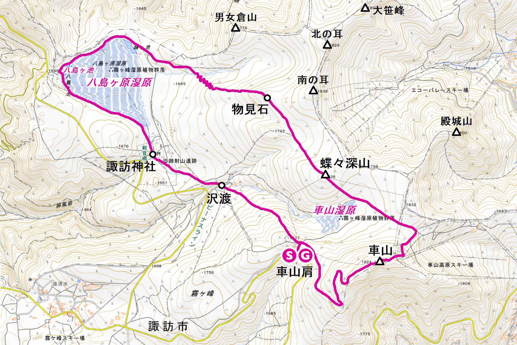 霧ヶ峰 きりがみね 1925m 火山と人間が作り出したのびやかな高原 八ヶ岳 蓼科 ヤマレコ